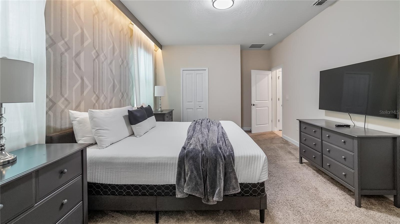 Guest bedroom inside Luxe Magic Villas