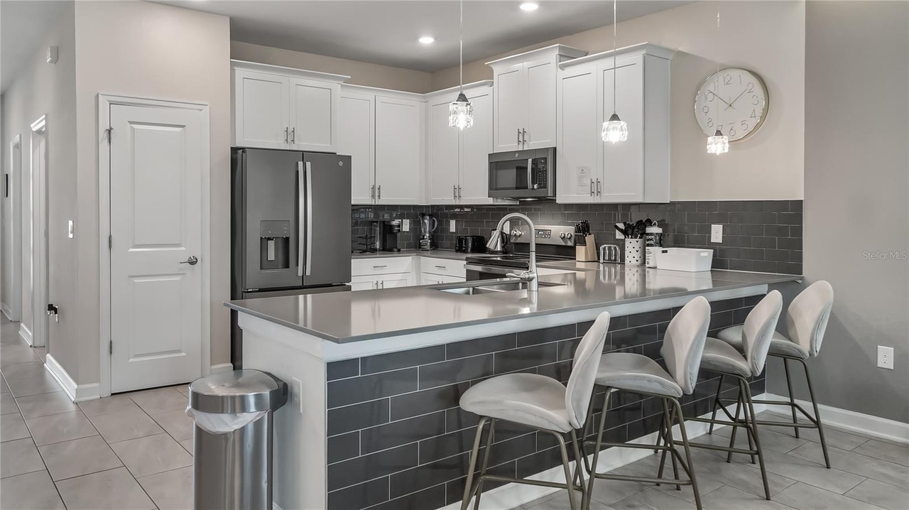 Bright kitchen inside Luxe Magic Villas